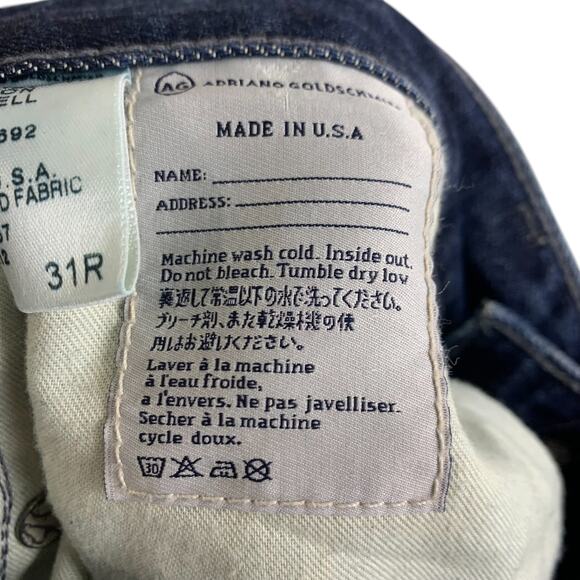 Adriano Goldschmied Womens Jeans Size 31R Piper Slouchy Slim Denim Patchwork AG - Picture 9 of 10